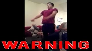 TEEN almost BREAKS his NECK doing STUPID STUNT!