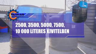 RAKTÁRRÓL! 2500 literes Adblue tartály kültérre