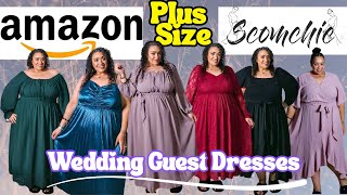 AMAZON PLUS SIZE HAUL 2025|Scomchic Plus Size|Plus Size Wedding Guest Dresses|Holiday Dresses