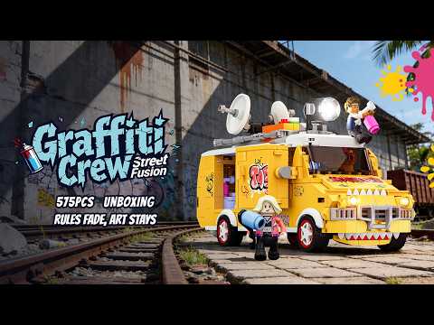 Vidéo Lumibricks Street Fusion 19013 : Équipe de graffeurs