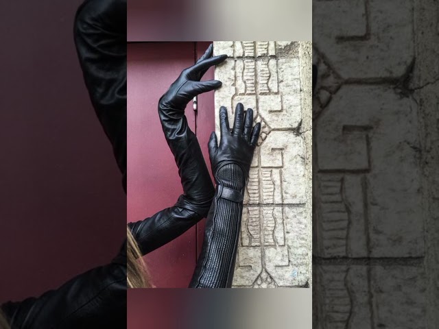 Vídeo relacionado con ZLUXURQ Guantes de cuero de las señoras,Suave y delgado,Delicado y elegante,diseño de moda,Conducción y vida cotidiana.
