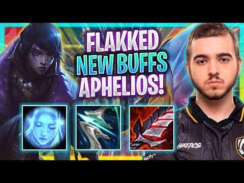FLAKKED IS A GOD WITH APHELIOS NEW BUFFS! | TH Flakked Plays Aphelios ADC vs Caitlyn! | Season 2023