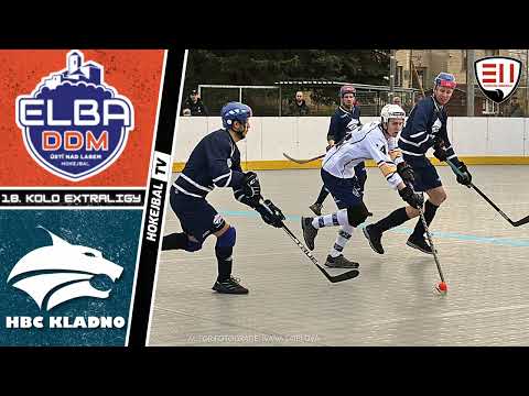 Highlights 18. kola Extraligy hokejbalu - Elba DDM Ústí nad Labem vs. HBC Kladno | 18.3. 2023