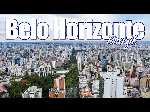 Aerial View of Belo Horizonte Brazil [4K]