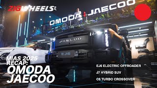 Omoda Jaecoo EJ6, J6 and C5 at MIAS 2025 | First Look | Zigwheels.Ph