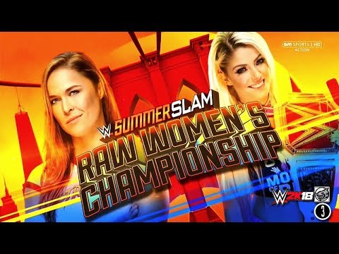 FULL MATCH - Ronda Rousey vs Alexa Bliss - RAW Womens Championship Match - WWE SummerSlam 2018