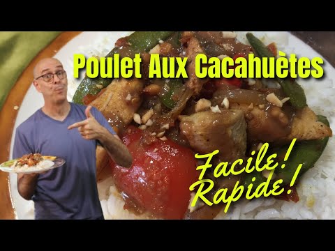 Poulet aux cacahuètes- Recette de filet de poulet facile et rapide