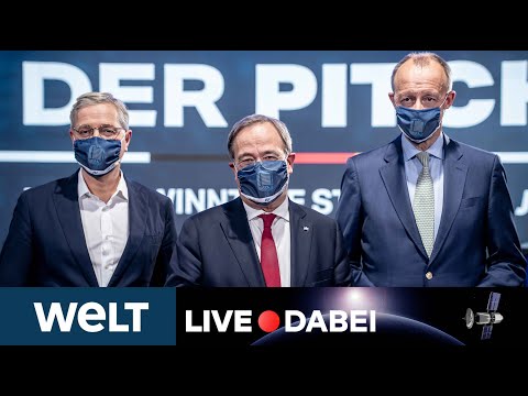 DIE DREI VON DER CDU: Merz, Laschet und Röttgen stellen sich den Fragen der Parteimitglieder