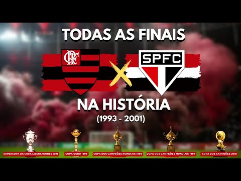🔴⚫TODAS AS FINAIS entre Flamengo x São Paulo (1993 a 2001)