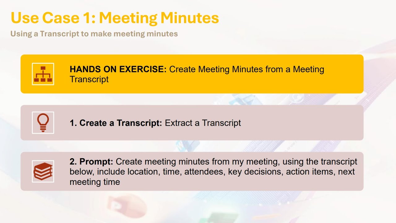 Thumbnail for Maak gestructureerde notulen met Copilot Chat