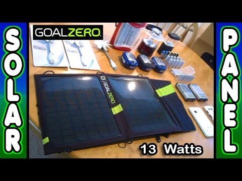 Small SOLAR PANEL Kit Portable GoalZero Nomad 13 Guide10Plus power SHTF