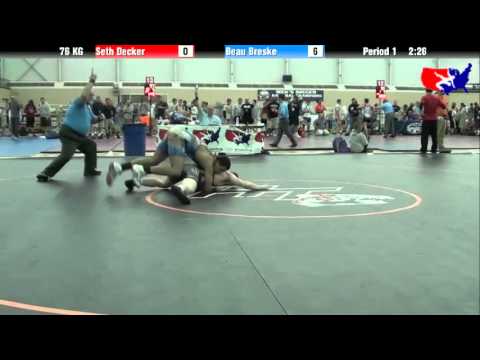 Seth Decker vs. Beau Breske at 2013 FILA Cadet Nationals - FS