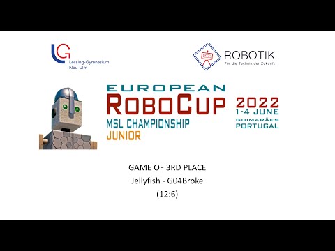 Soccer Open: Jellyfish - G04Broke (12:6) - European RoboCup Junior Portugal 2022