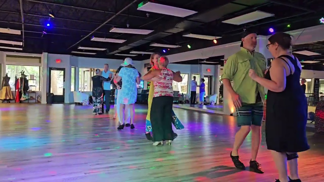 Learning & Dancing Shag for our Beach Bum Theme Party!