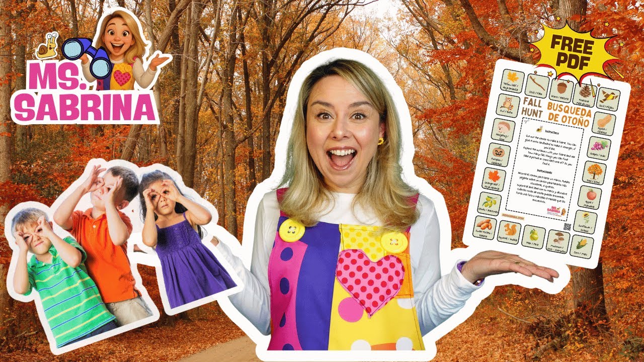 all Scavenger Hunt in Spanish for Kids 🍁 | Learn Spanish Fall Vocabulary + Free PDF Download