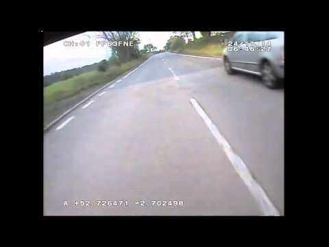 Overtaking cyclist