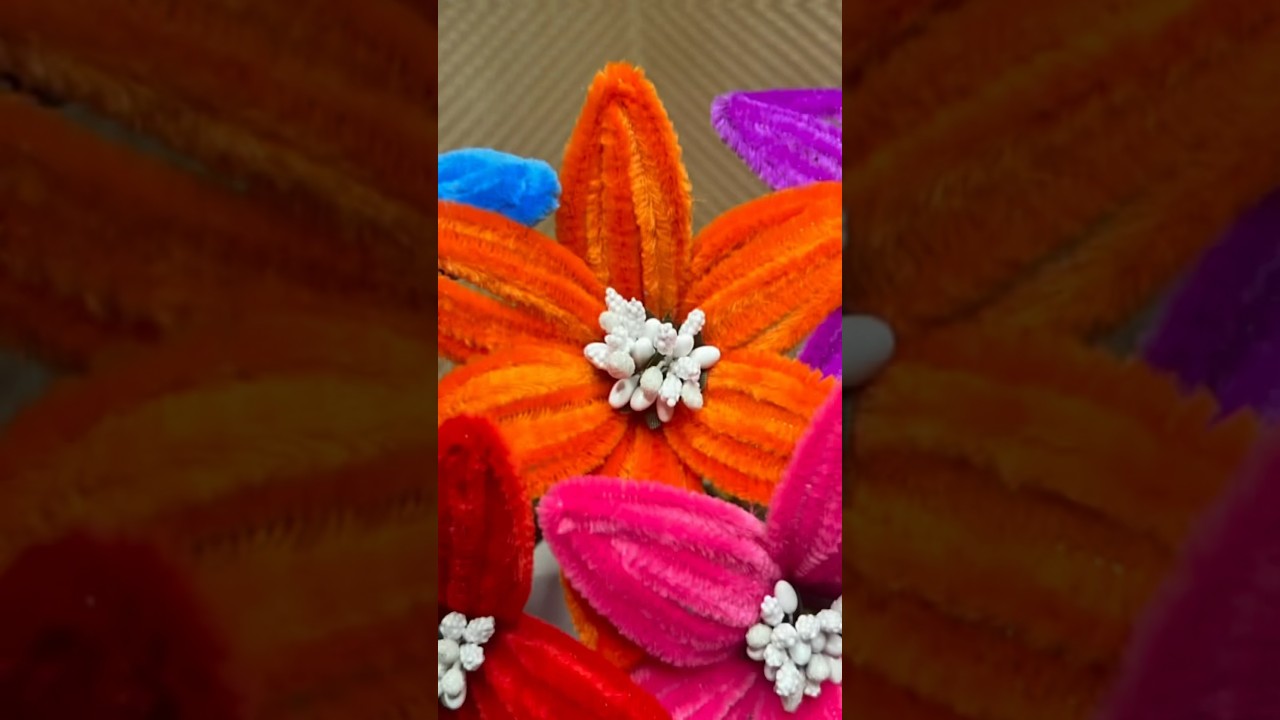 DIY Flowers from Chenille Stems