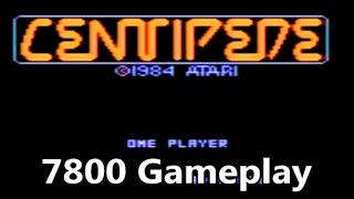Centipede Atari 7800 Gameplay - The No Swear Gamer