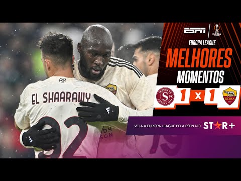 Lukaku marca, mas Roma leva o empate do Servette na Europa League | Melhores Momentos