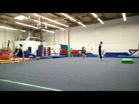 2016/05/16 New Skill - Floor - Back Handspring, Back Handspring, and Back Whip