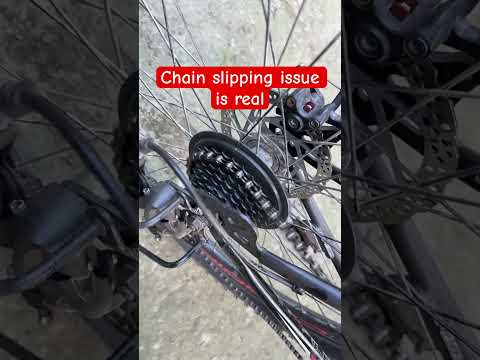 Chain slipping issue on my cycle #cycle #mtb