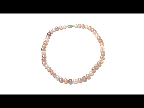Imperial Pearls Multicolor Cultured Pearl 18" Necklace