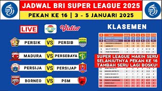 Download lagu Liga 1 2025 Schedule Week 16 - Persik vs Persib - Madura vs Persebaya - Liga 1 Indonesia 2025 mp3