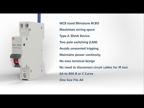Miniature RCBO Features and Benefits | Wylex