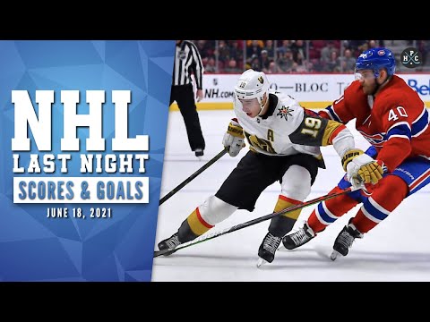 NHL Last Night : All 5 Goals and NHL Scores on June 18, 2021: