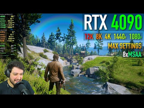 Destroying the RTX 4090 in Red Dead Redemption 2 with 8xMSAA and MAX settings!