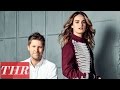 Lily James Burberry Top Red Carpet Designers Behind The Scenes Interview THR