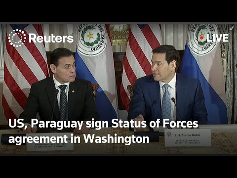 LIVE：美國、巴拉圭華盛頓簽署「部隊地位協定」！ (LIVE: US, Paraguay sign Status of Forces agreement in Washington)