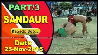 (1) Sandaur ( Sangrur) Kabaddi Tournament 25 Nov 2015
