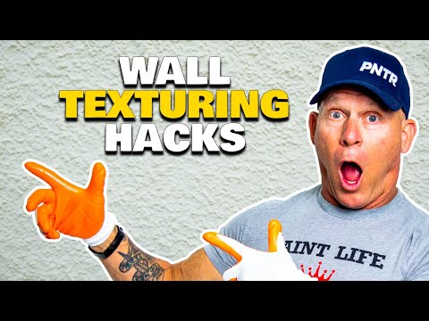 Drywall & Sheetrock Texturing Hacks. How To Spray Texture A Wall.