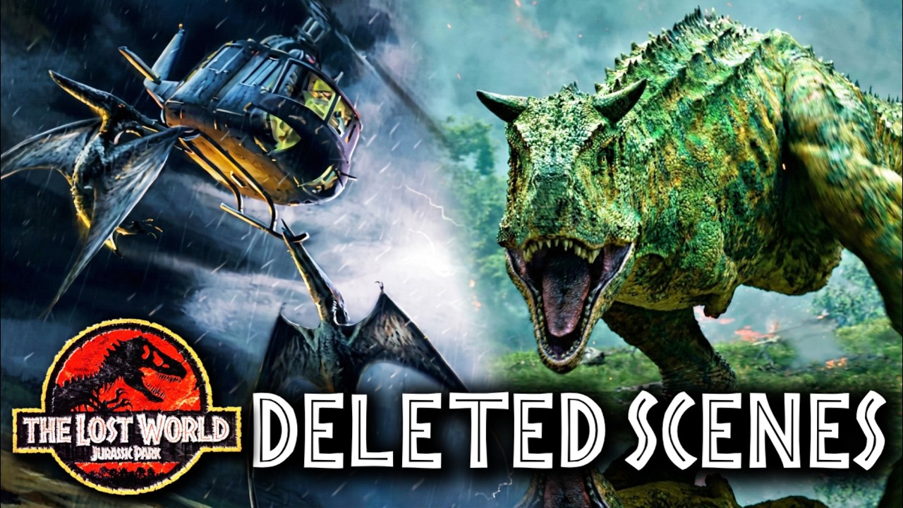 🔥JURASSIC PARK 2’S Strangest Deleted Scenes, Cut Dinosaurs & Lost Concepts