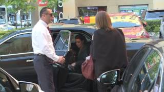 'DANNii MINOGUE enters limousine like a lady'