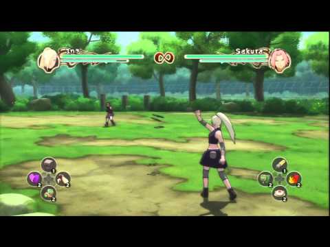 Ultimate Ninja Storm 2 Shikamaru Ino and Choji Moveset