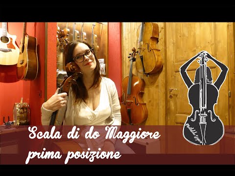 Lezioni violoncello - IX - Scala di do Maggiore in prima posizione