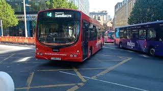 TB ROUTE I4 & KEYWORTH PASSING MOUNT ST Wright Volvo Eclipse Urban 1 - 703 & 726 - FJ08WHR & FJ58KJO