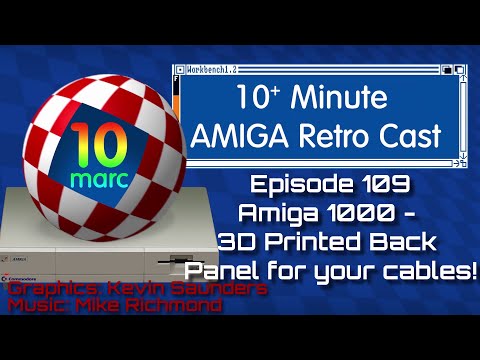 Amiga 1000 - 3D Printed Backplane for Cable Management - Episode 109