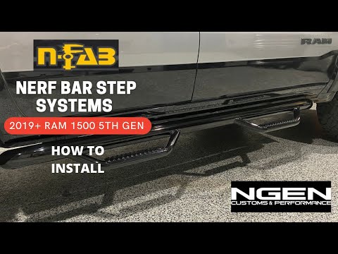 N-Fab Nerf Bar Step Systems Install on a 5th Gen Ram 1500 - HOW TO!