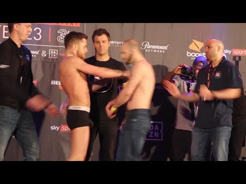 Bellator 217: James Gallagher Shoves Steven Graham at Weigh-In Staredown - MMA Fighting