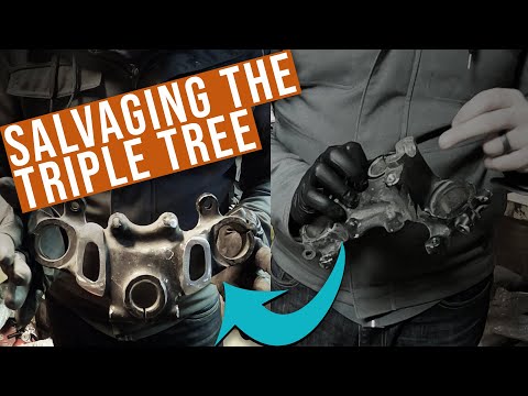 CB750 Cafe Racer Build E16: Using a stock triple tree on a cafe racer