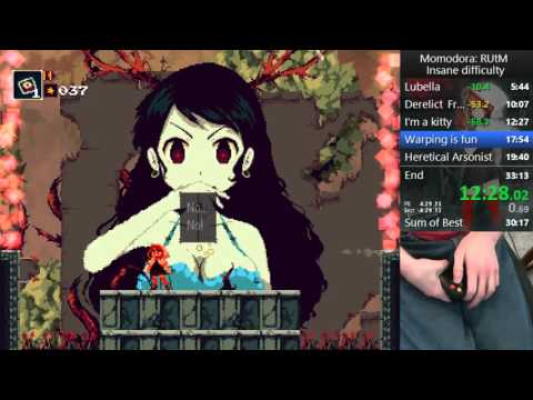 Momodora: RUtM one handed Any% Insane difficulty speedrun in 29:58 RTA