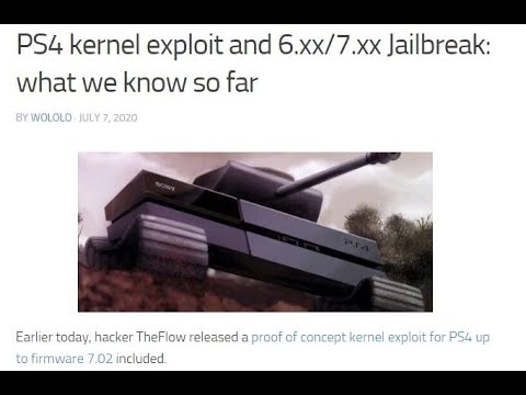 PS4 New Jailbreak Update 7.02 - By TheFlow - 2020 - After 2 Years