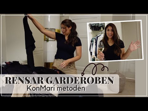 Steg för steg guide | Rensar och organiserar min garderob med Marie Kondo metoden