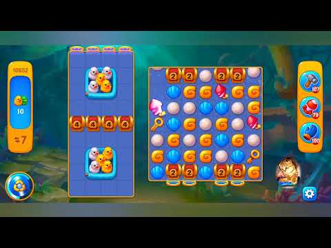 фишдом 2022  #  10852 уровень - прохождение без бустеров # Fishdom,   10852  level - no Boosters.