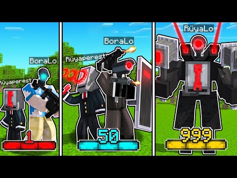 TITAN PHONE-MAN + CAMERA BORALO-MAN GELİŞİMİ ☎️📷 - Minecraft