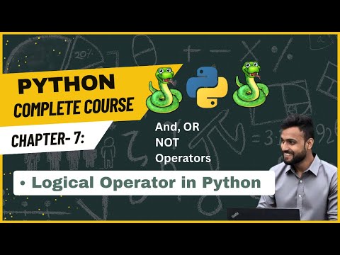Logical Operators In Python And Or Not Operators Python Tutorial For Beginners Chapter 7
