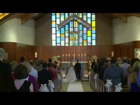 Lauri & Tyler Wedding Highlights - St. Cecilia's, Ashland MA - Charter Oak, Hudson MA
